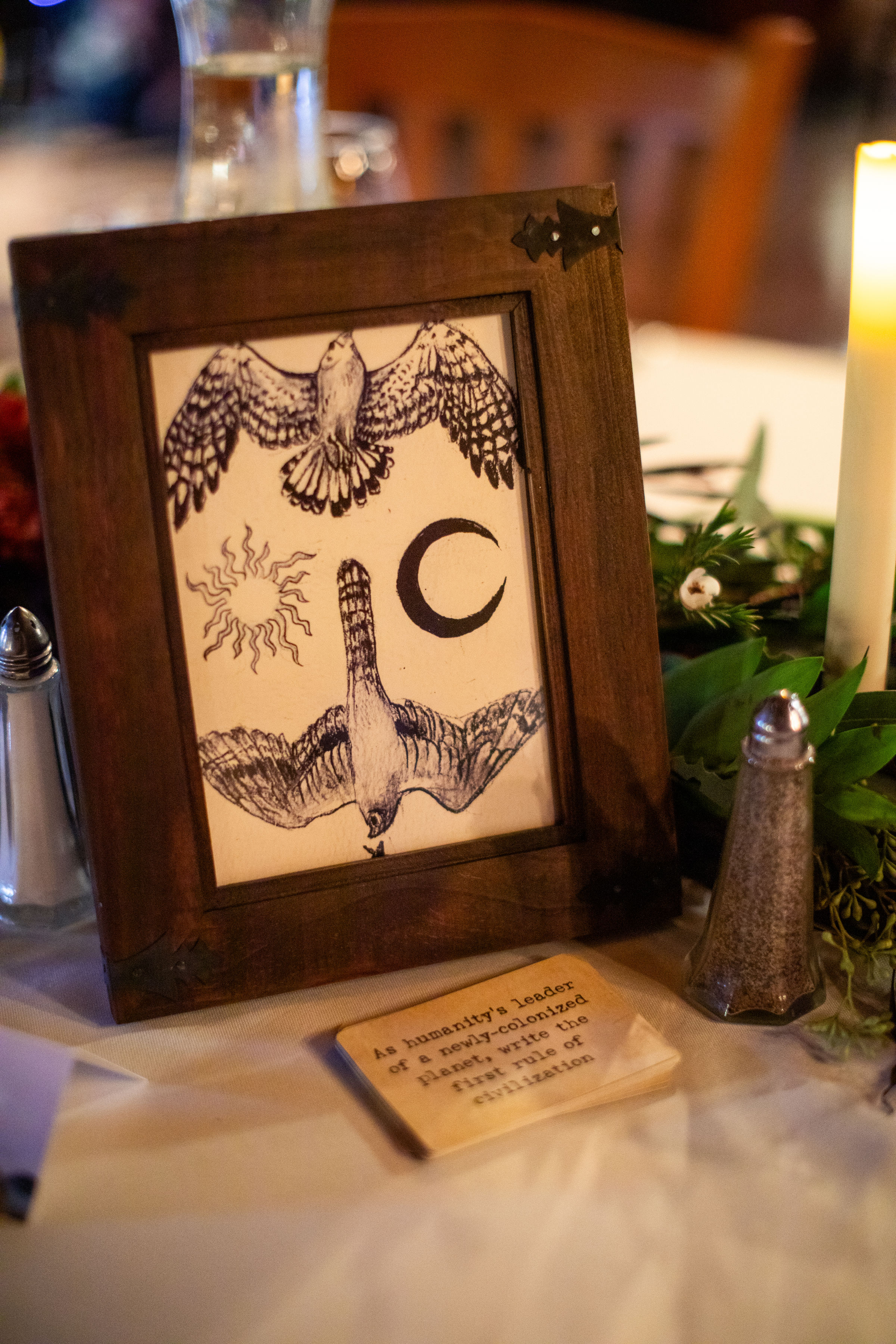 Custom artwork piece with detailed craftsmanship